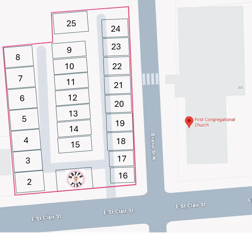 Fizz Fest 2026 Vendor Booth Map